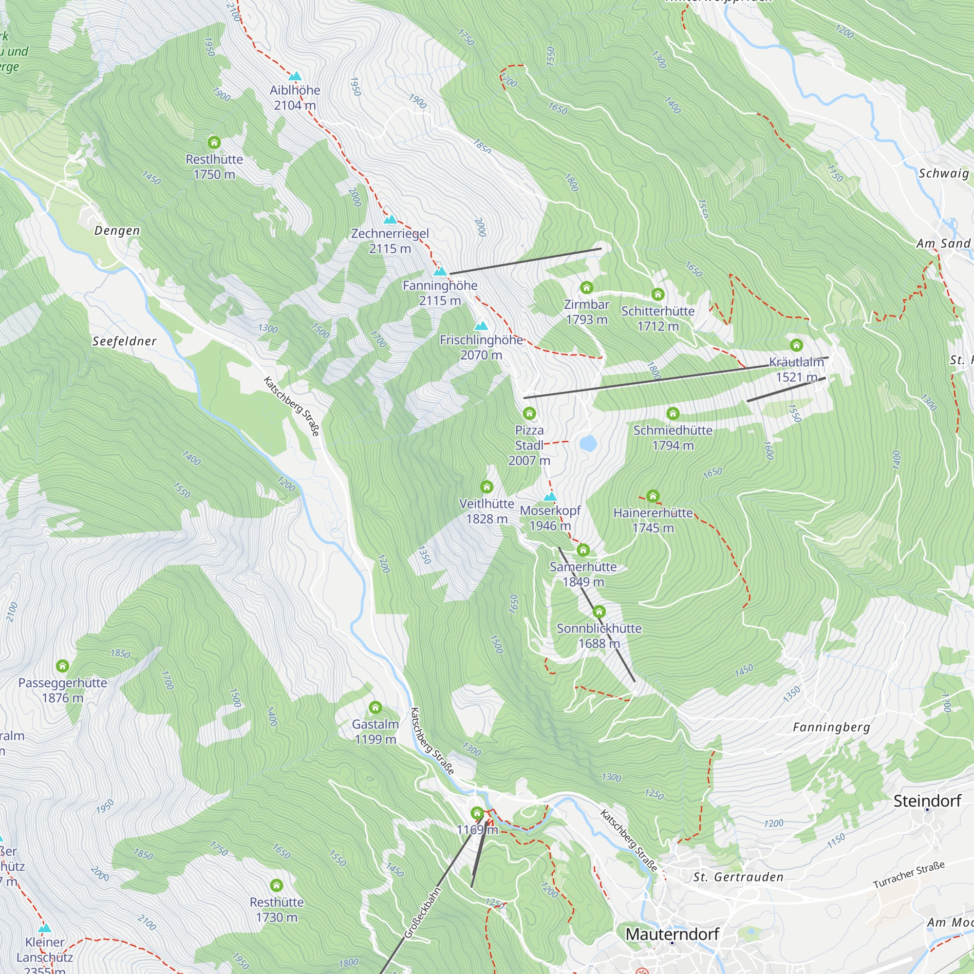Veitlhütte map