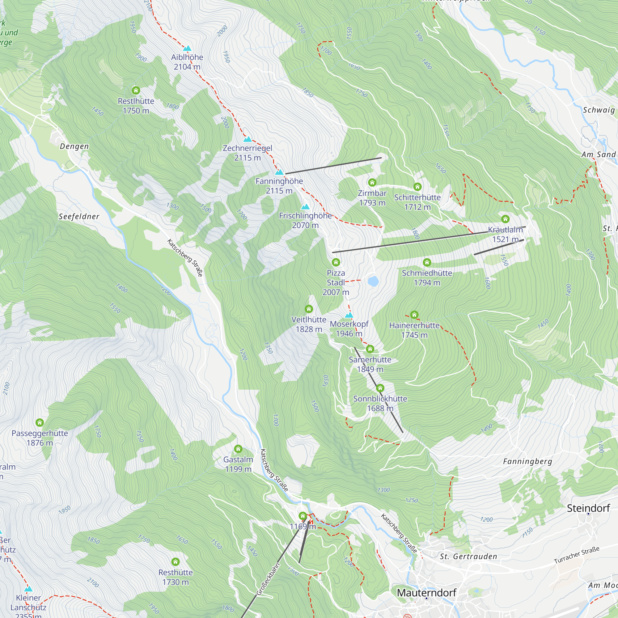 Veitlhütte map