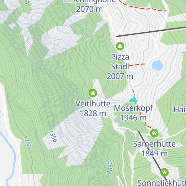 Map of Veitlhütte