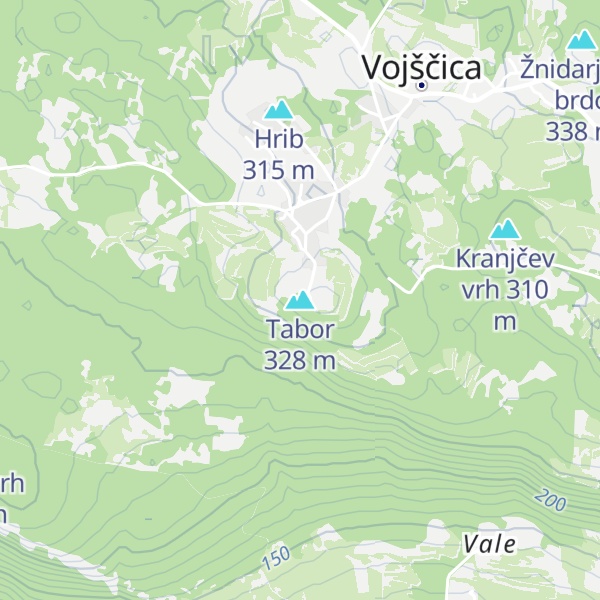 Map of Tabor