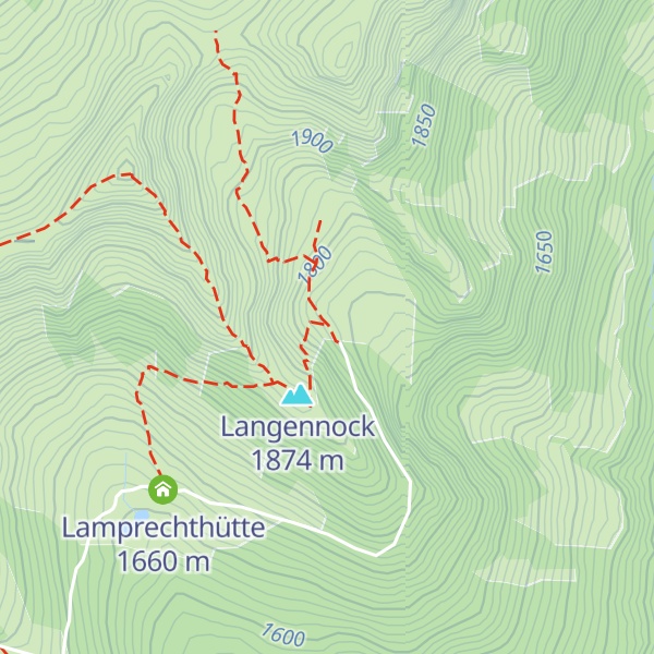 Map of Lamprechthütte