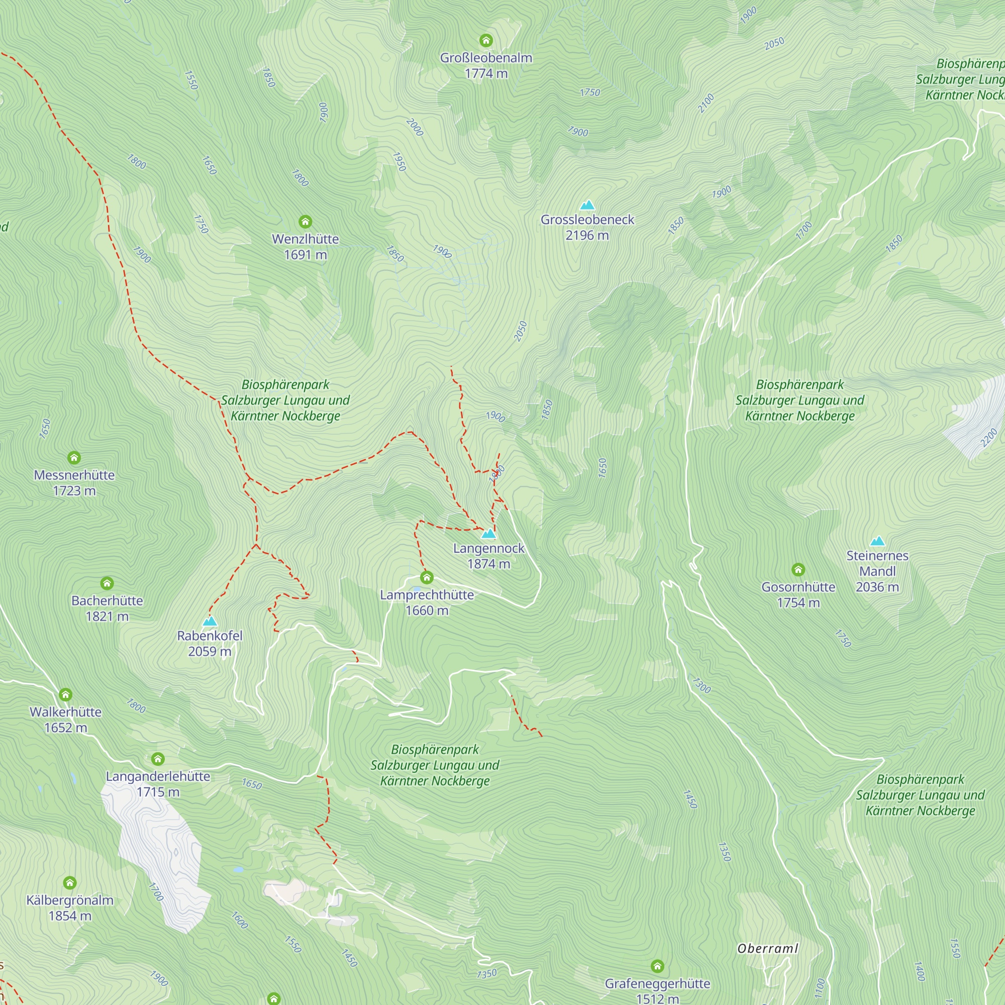 Lamprechthütte map