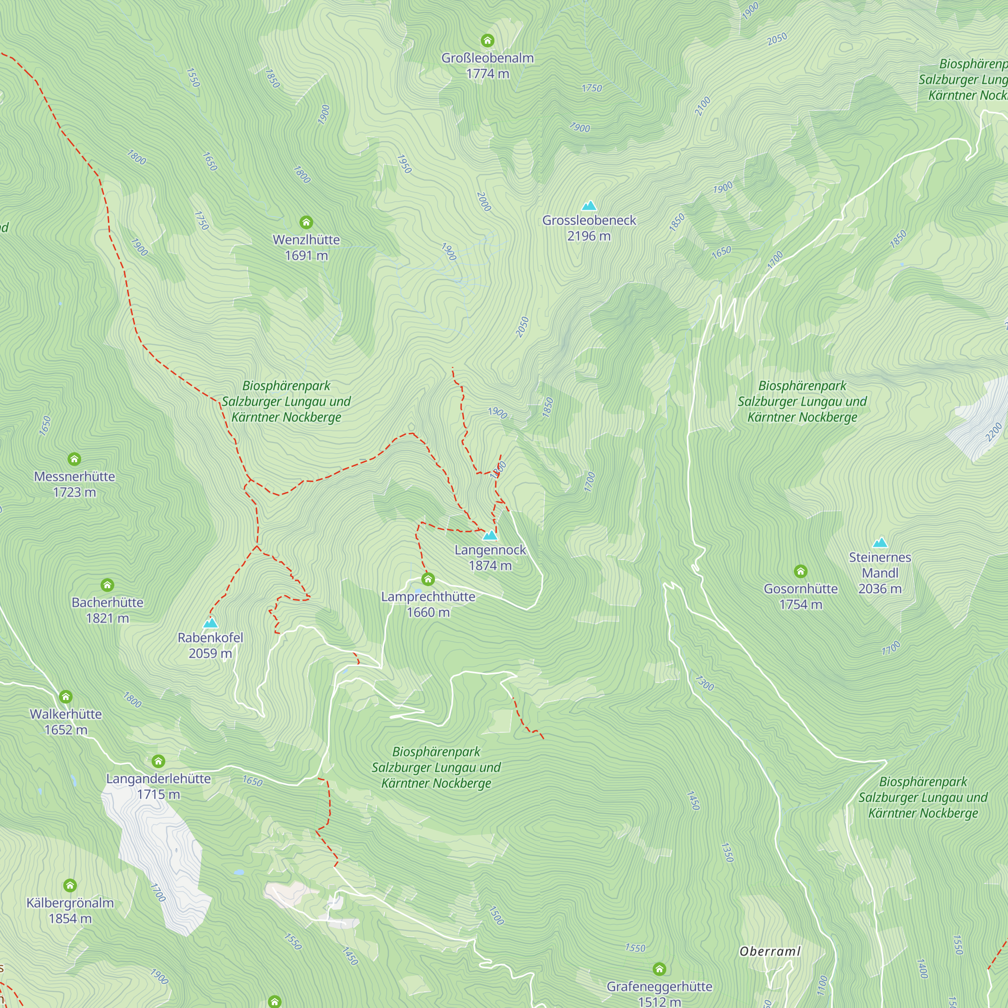 Lamprechthütte map