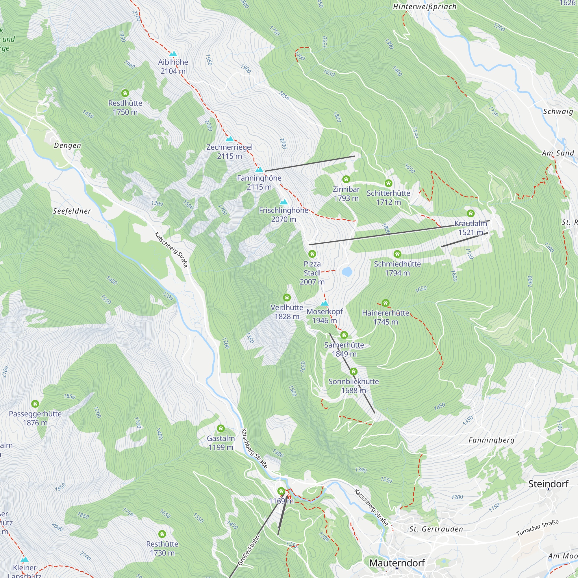 Jaklhütte map