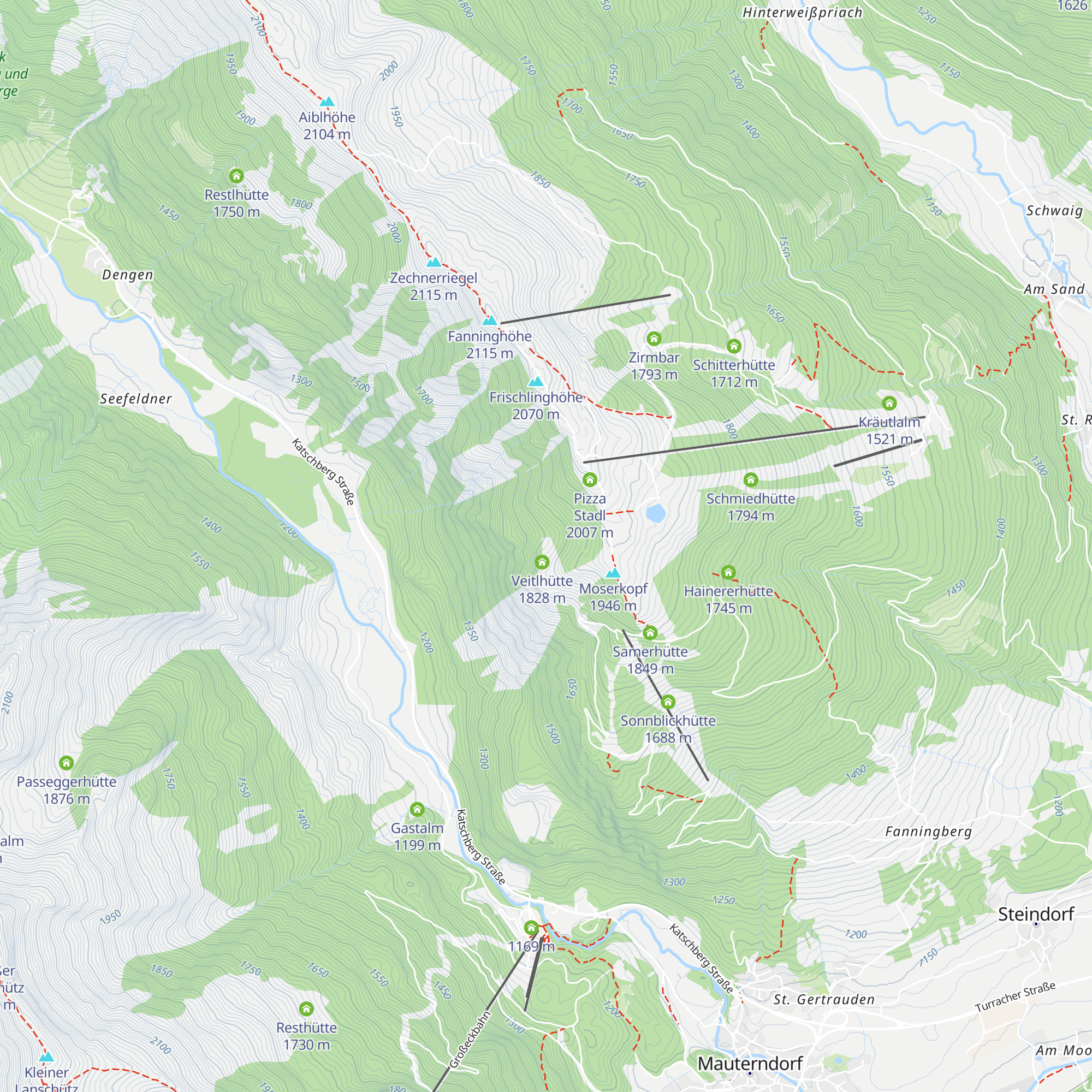 Jaklhütte map