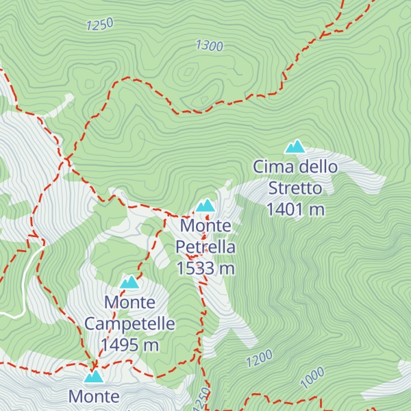 Map of Monte Petrella