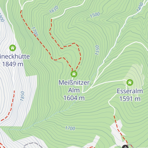 Map of Meißnitzer Alm