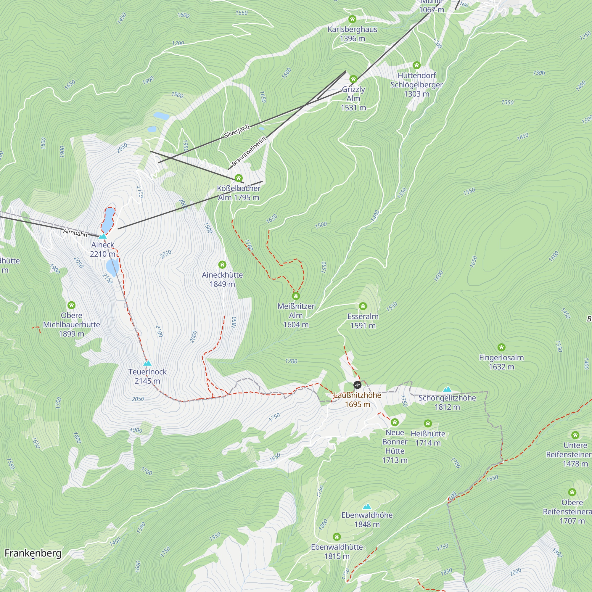 Meißnitzer Alm map