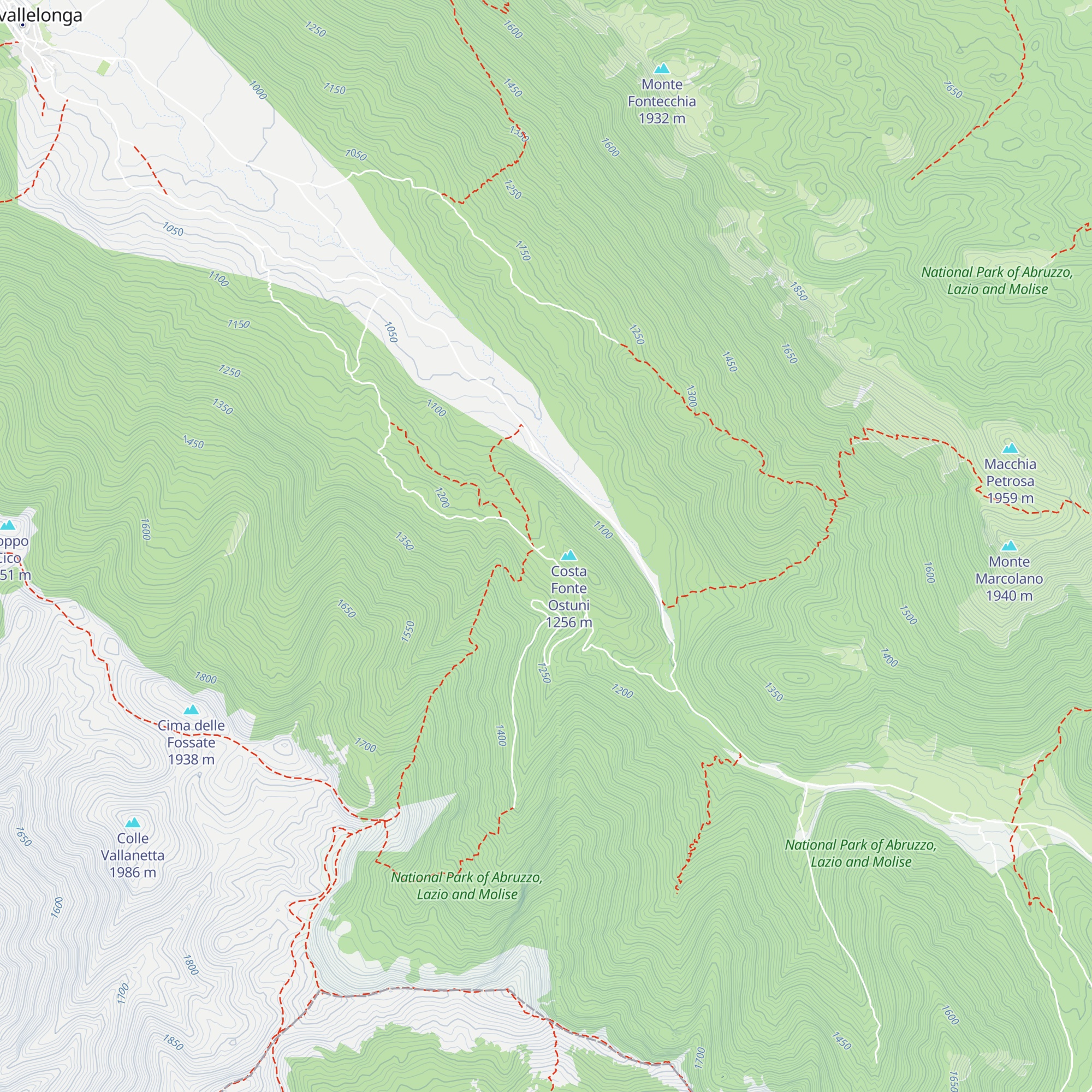 Rifugio Fonte Astuni map