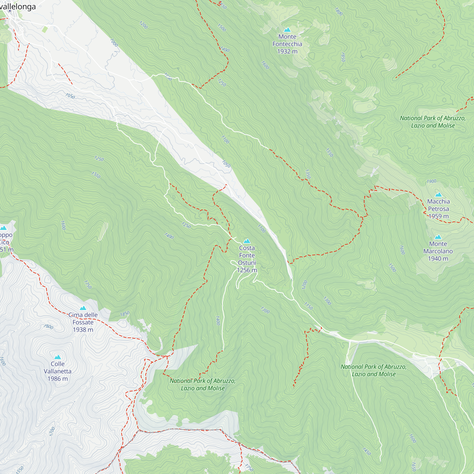 Rifugio Fonte Astuni map