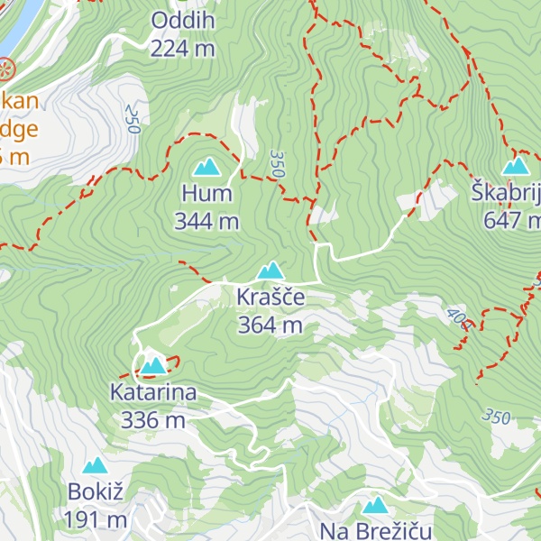Map of Krašče