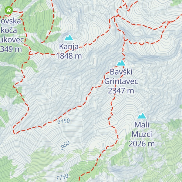Map of Mali Grintavec