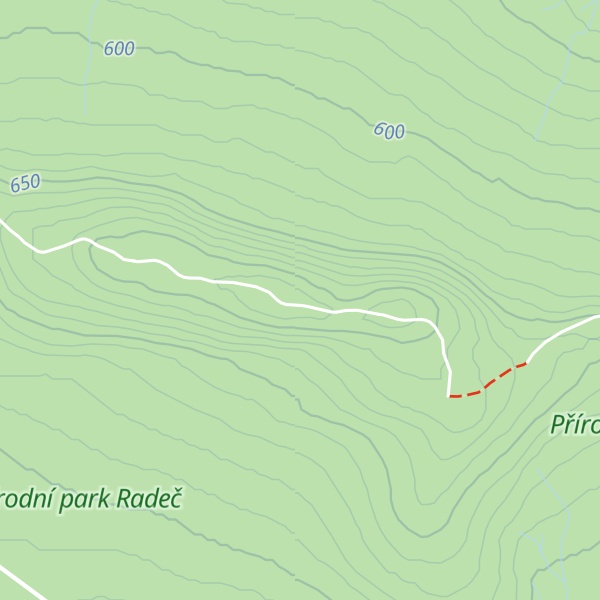 Map of Radeč