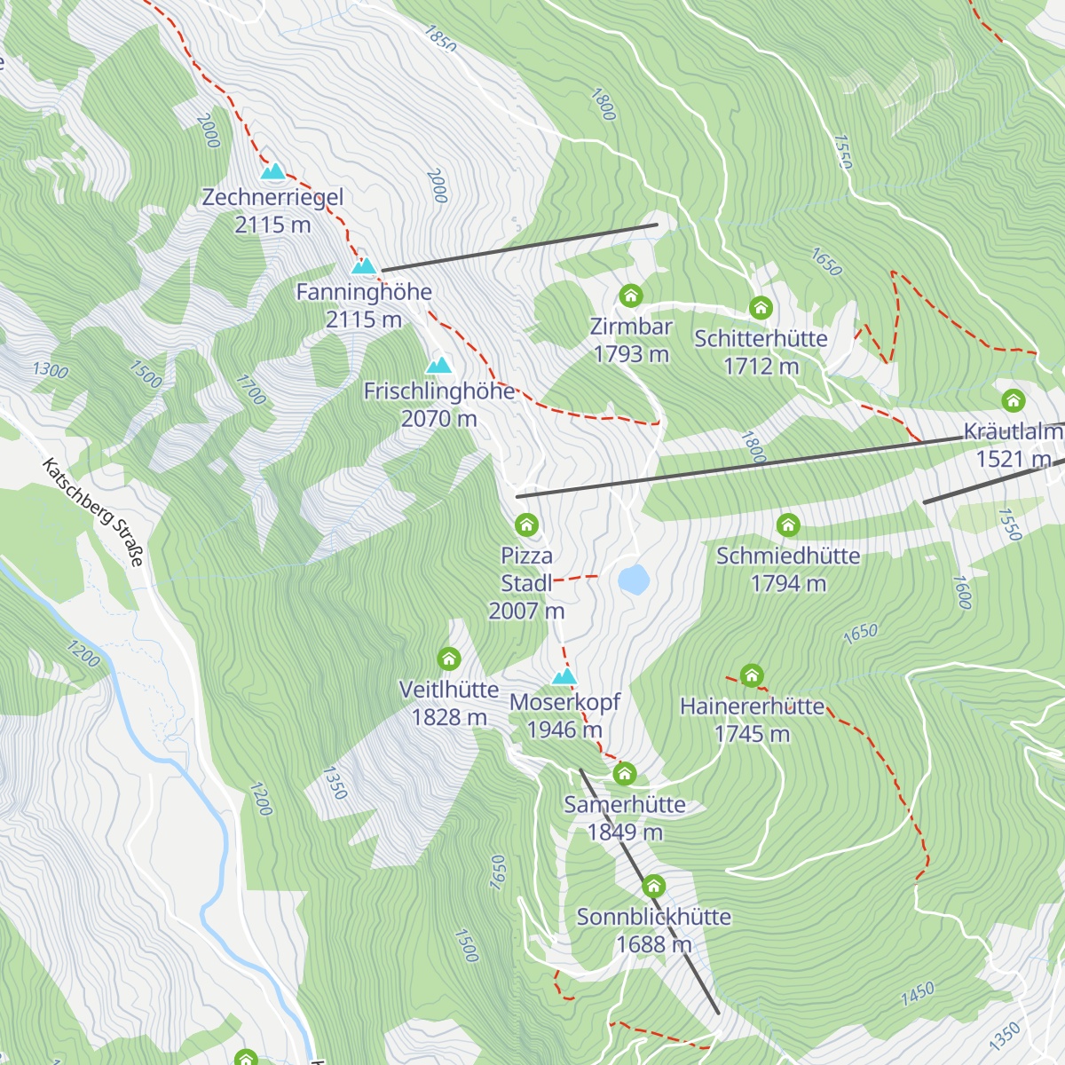 Gams Stadl map