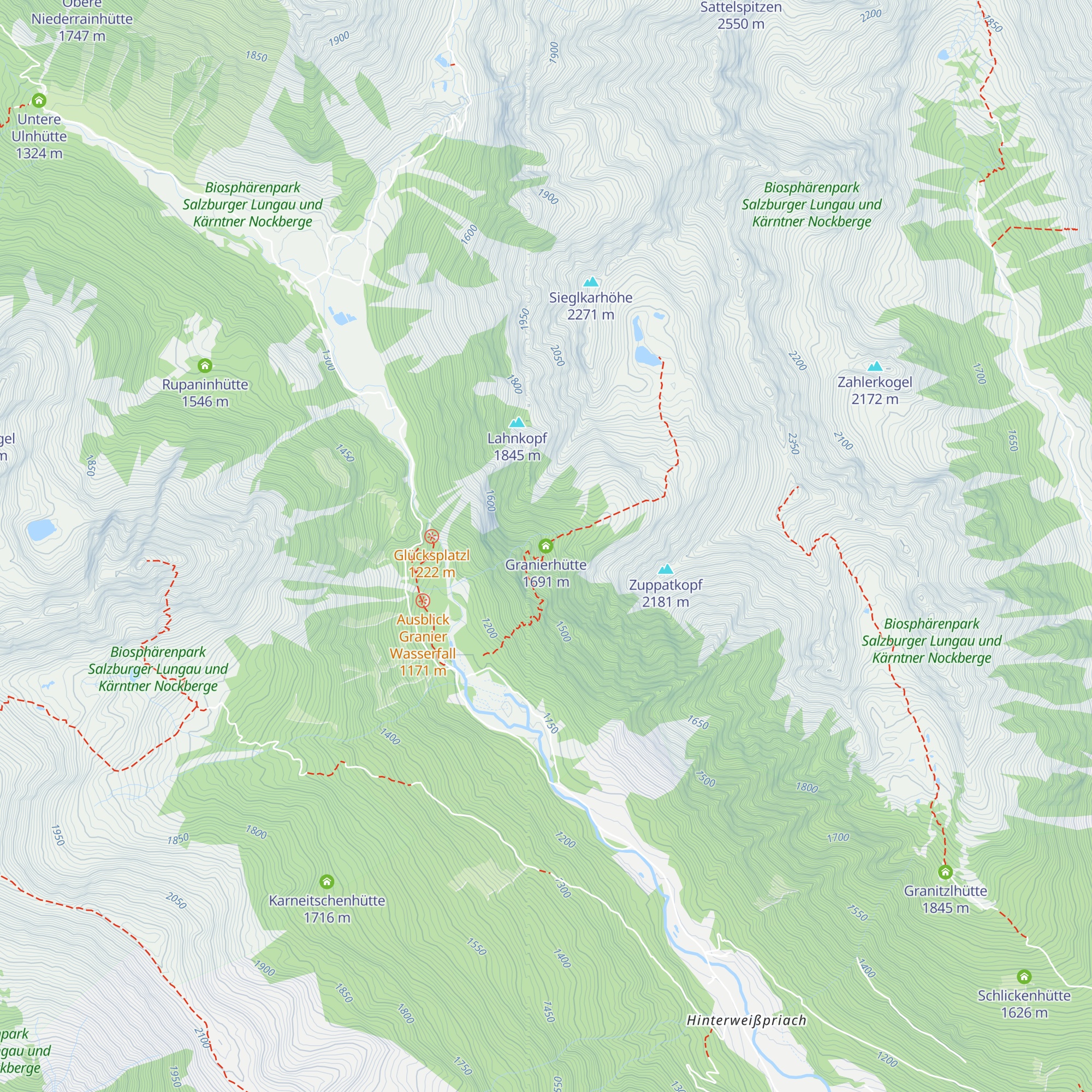 Granierhütte map
