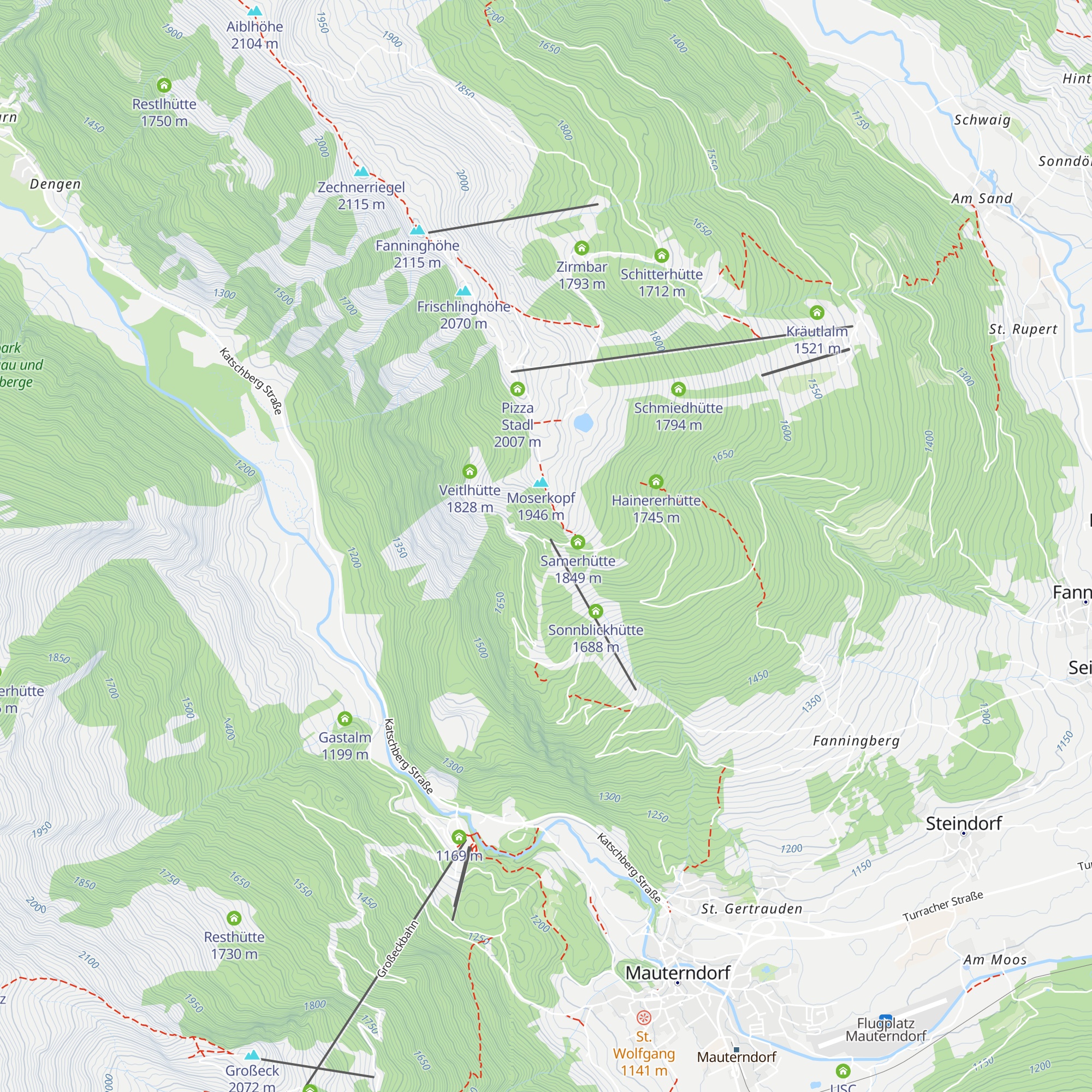 Almstüberl am Moserkopf map