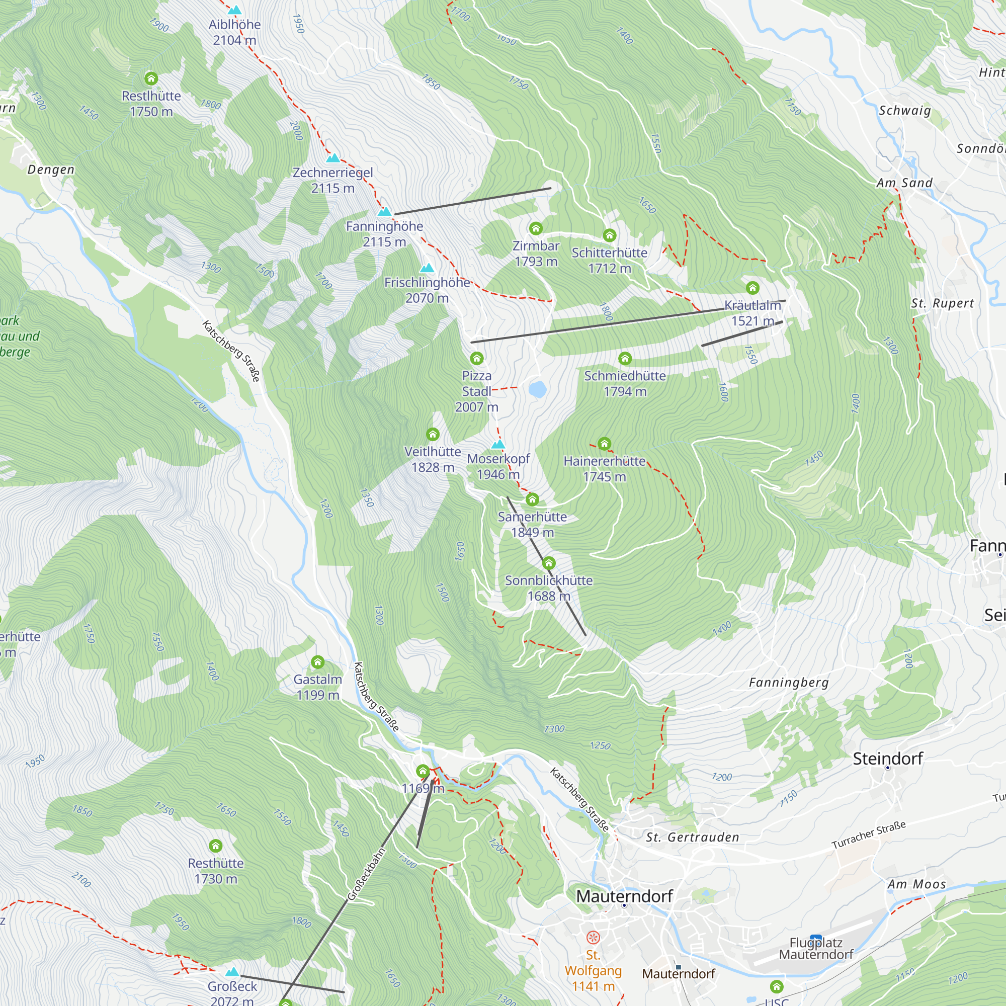 Almstüberl am Moserkopf map