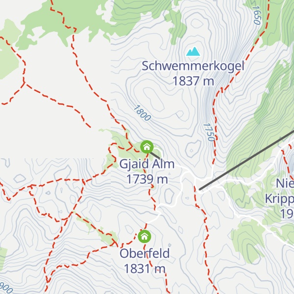 Map of Gjaid Alm