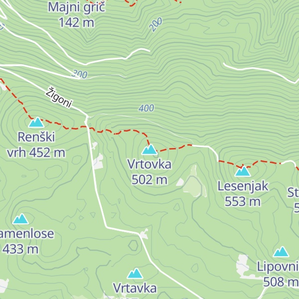 Map of Vrtovka