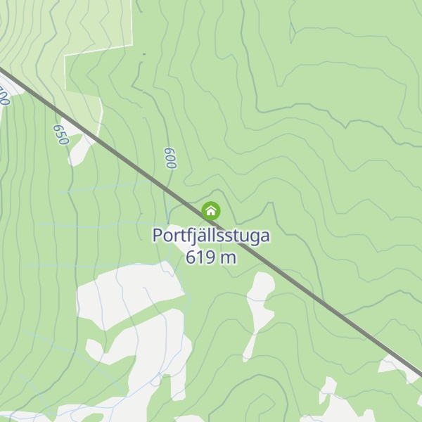 Map of Portfjällsstuga