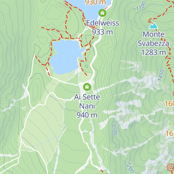 Map of Ai Sette Nani