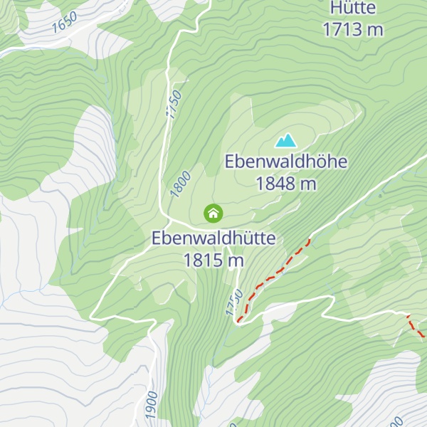 Map of Ebenwaldhütte