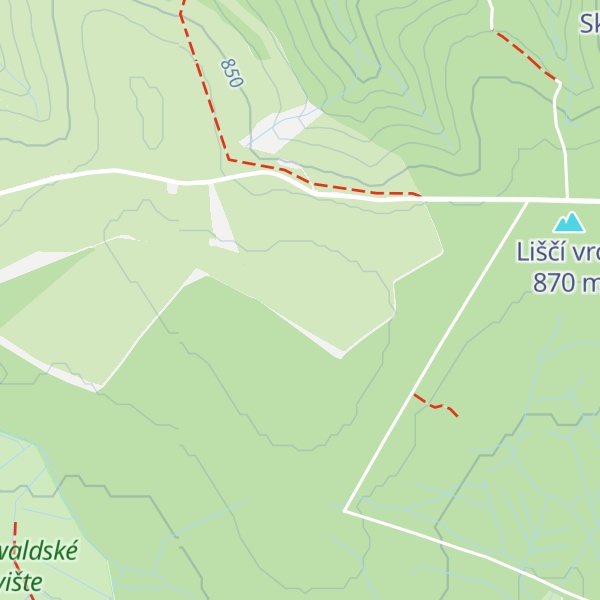 Map of Oldřišský vrch
