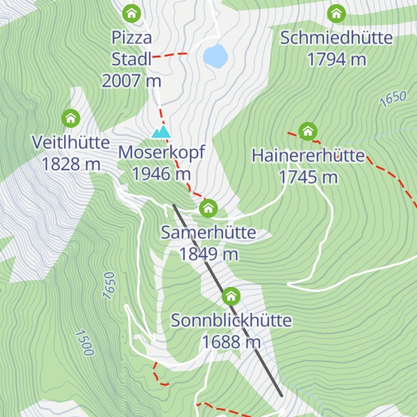 Map of Samerhütte