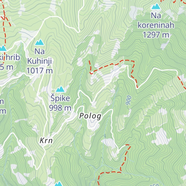 Map of Mohova domačija