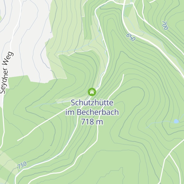 Map of Schutzhütte im Becherbach