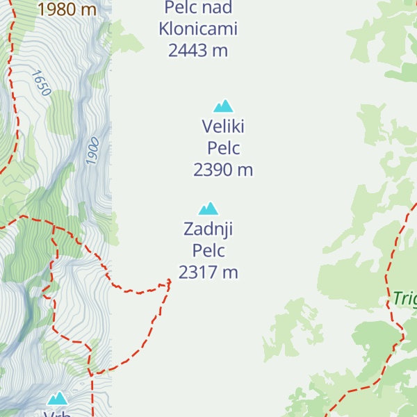 Map of Zadnji Pelc