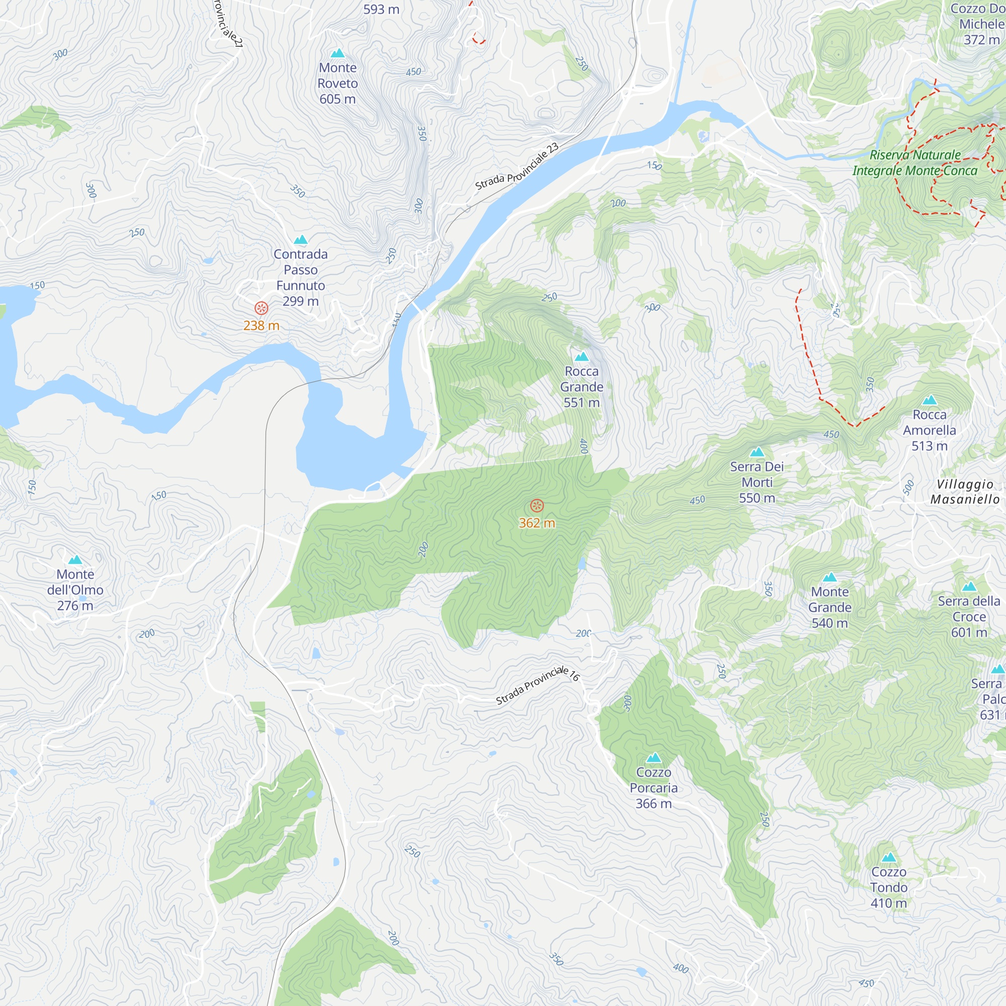 Rifugio bosco spagnolo map
