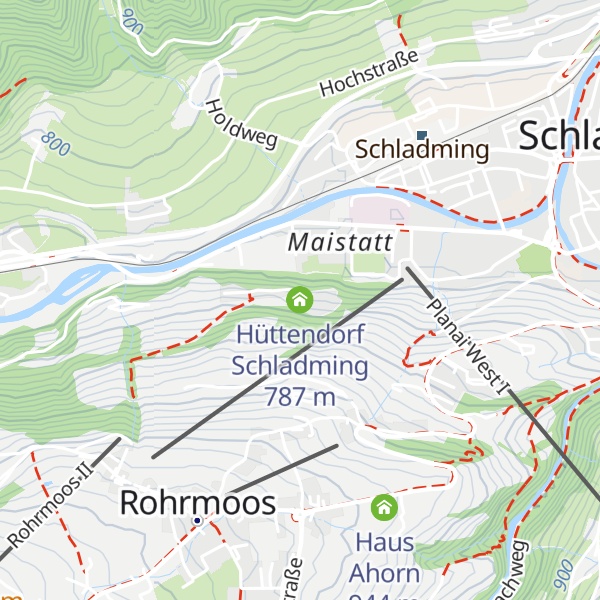 Map of Hüttendorf Schladming