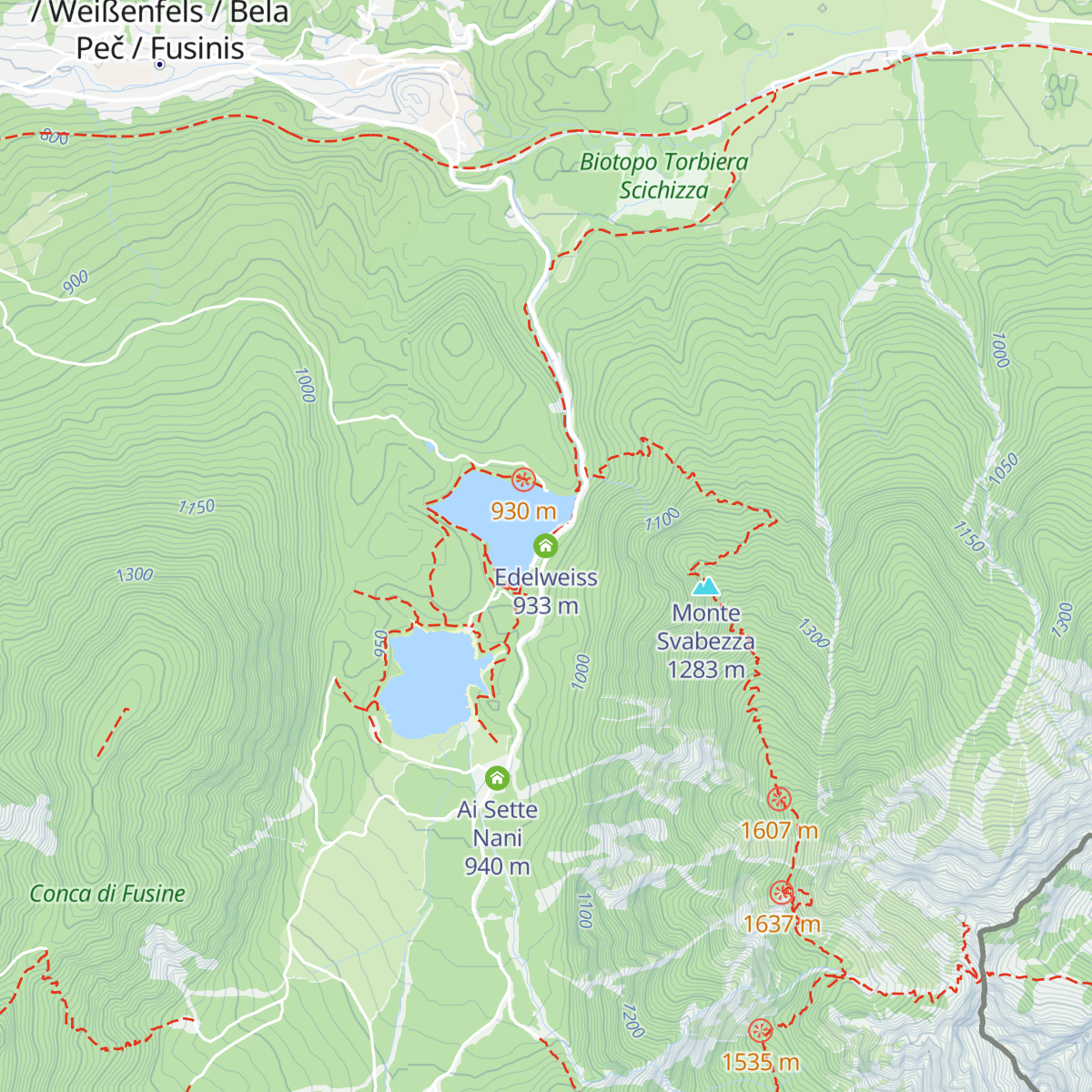 Edelweiss map