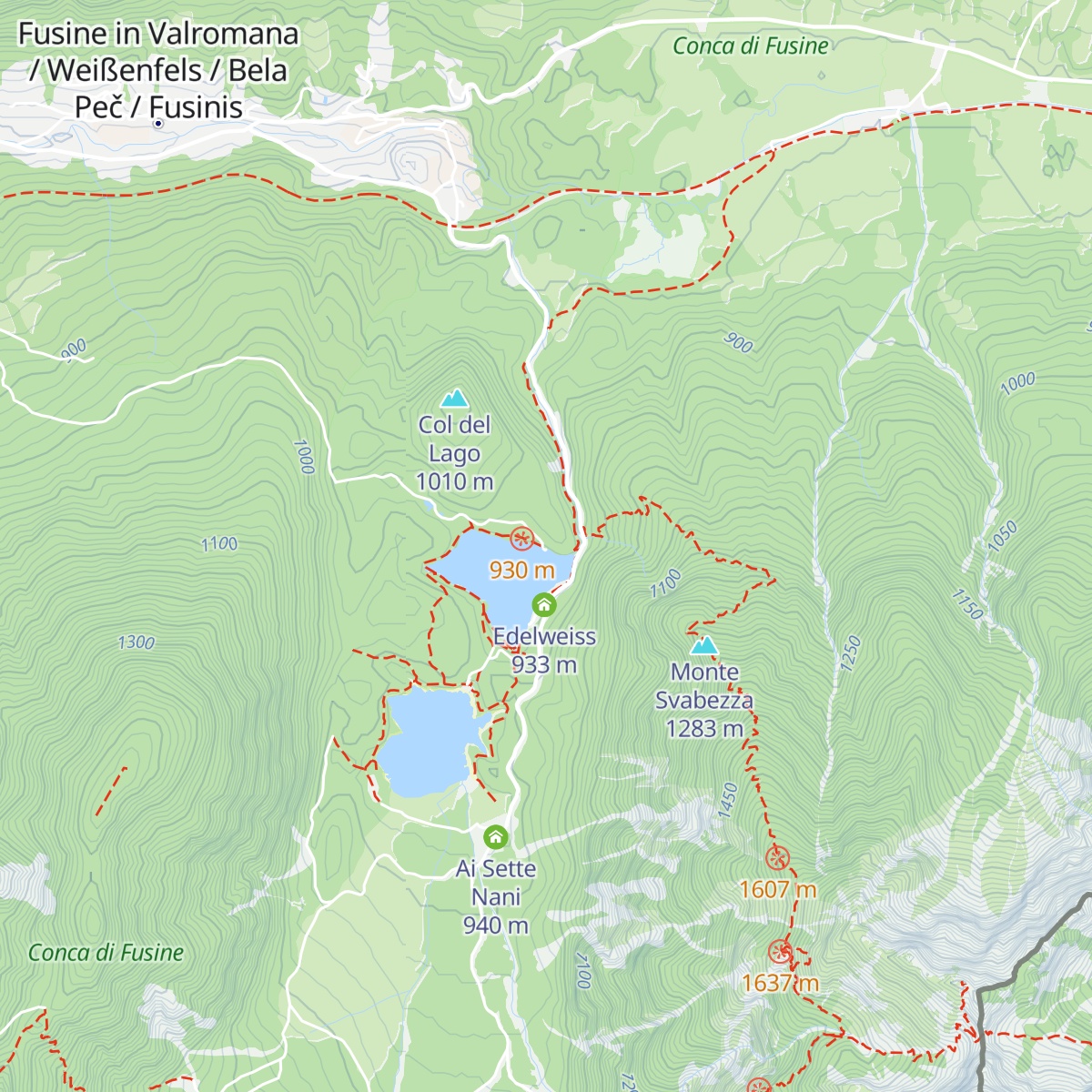 Belvedere map