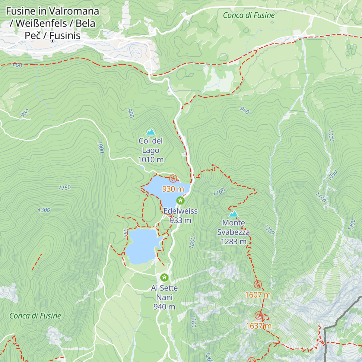 Belvedere map