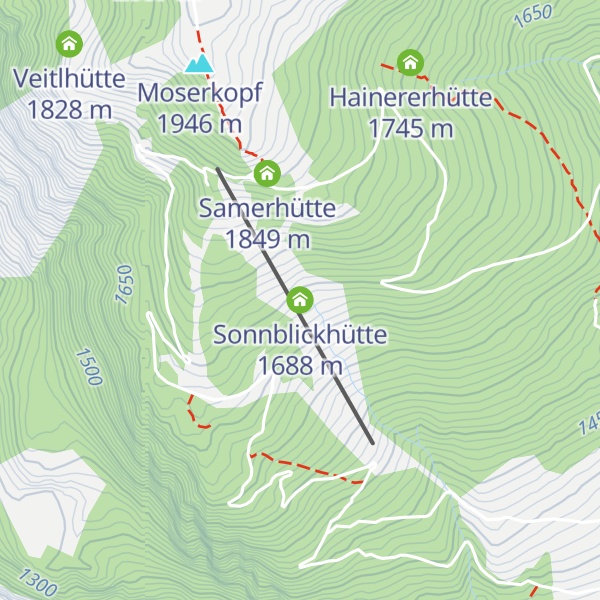 Map of Sonnblickhütte