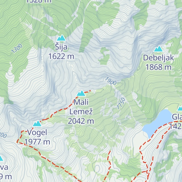 Map of Veliki Lemež