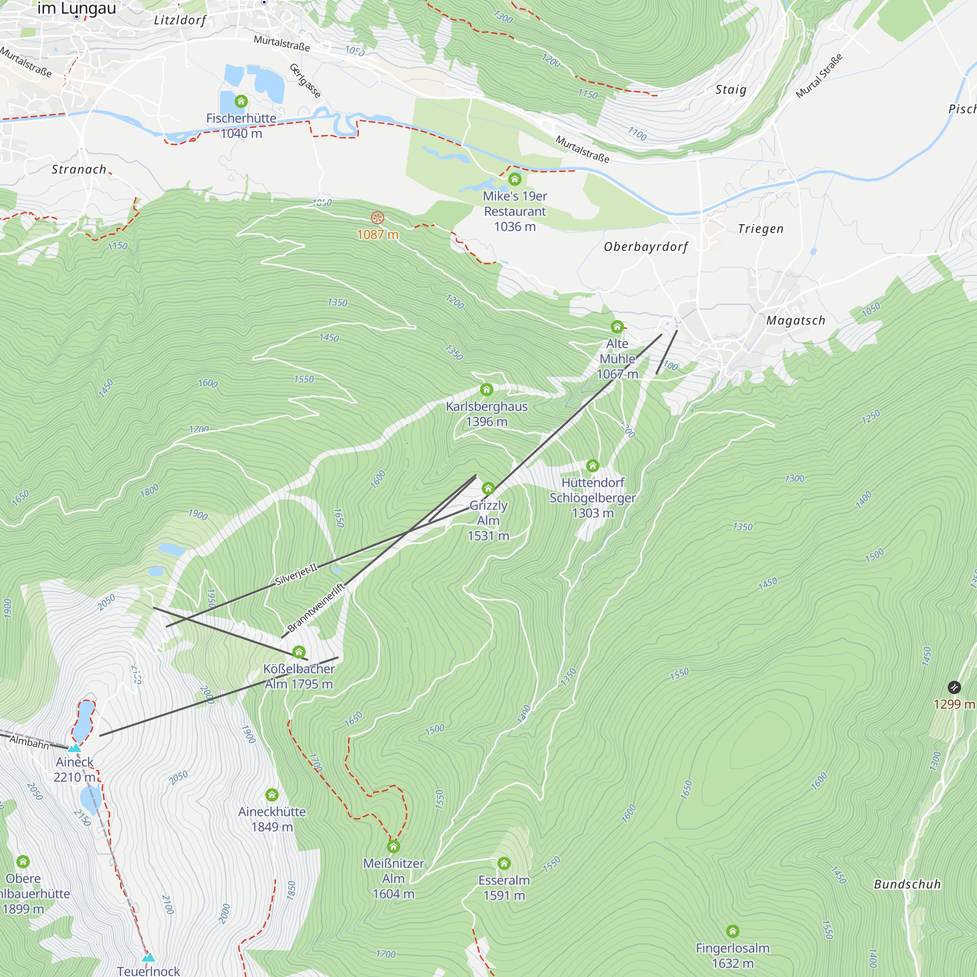 Grizzly Alm map