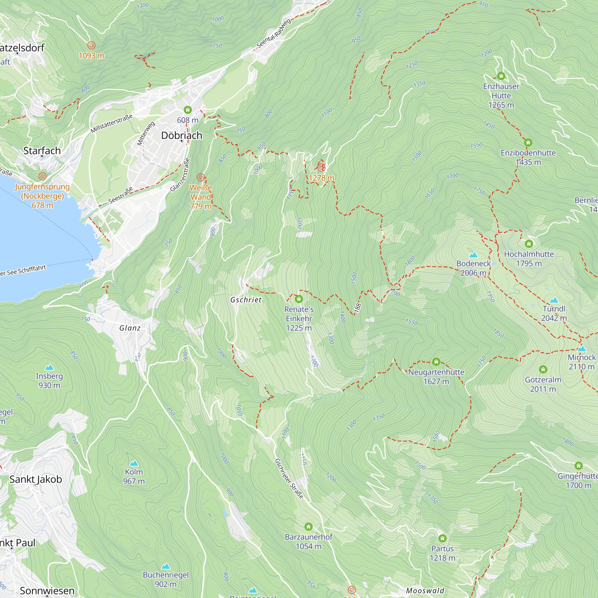 Renate's Einkehr map