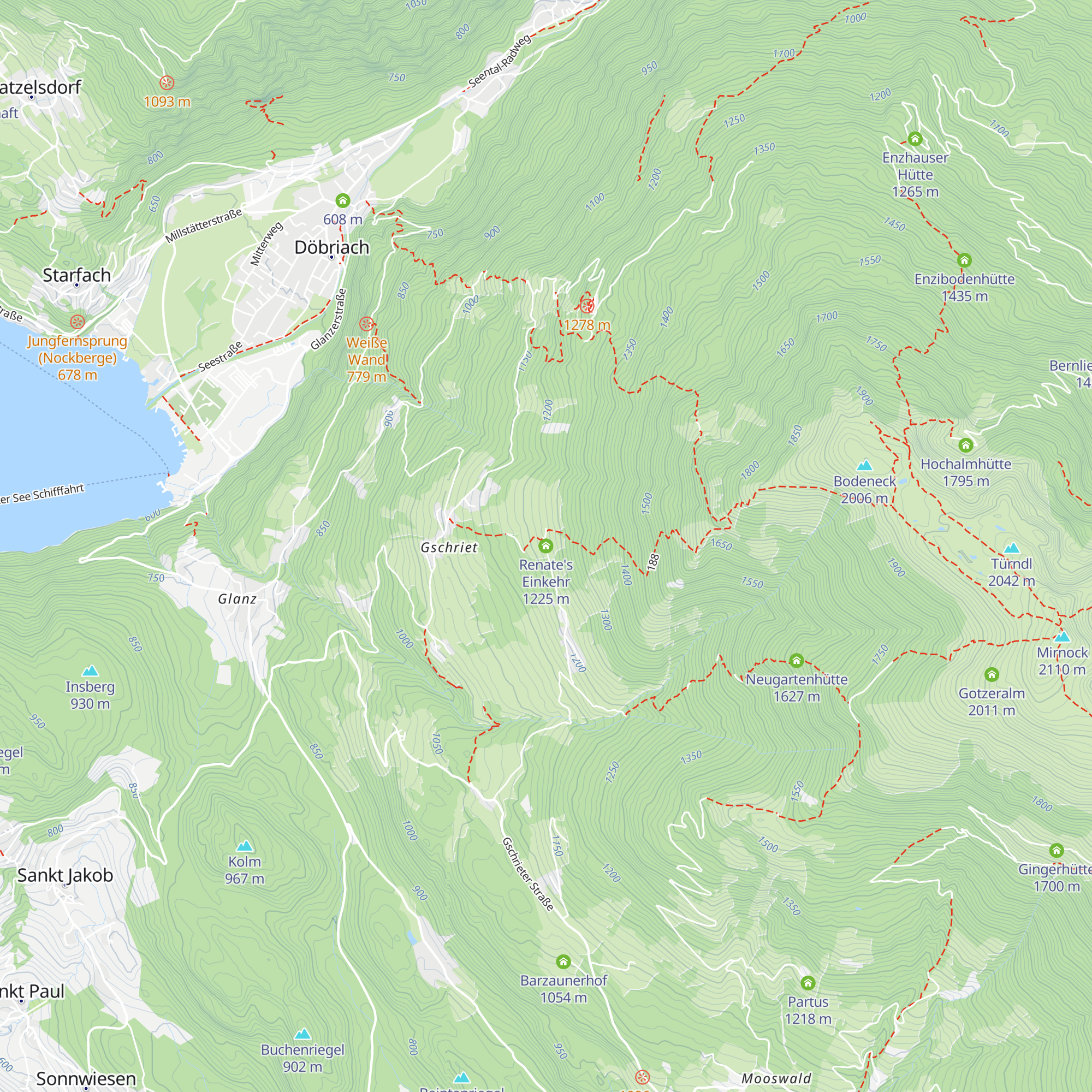 Renate's Einkehr map