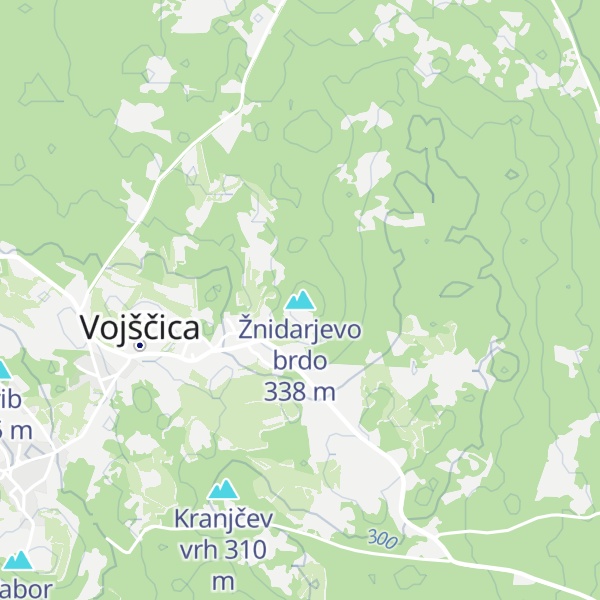 Map of Žnidarjevo brdo