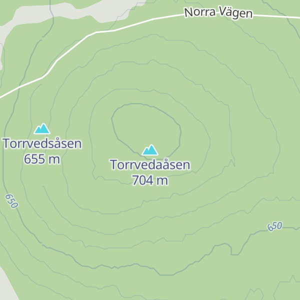 Map of Torrvedaåsen