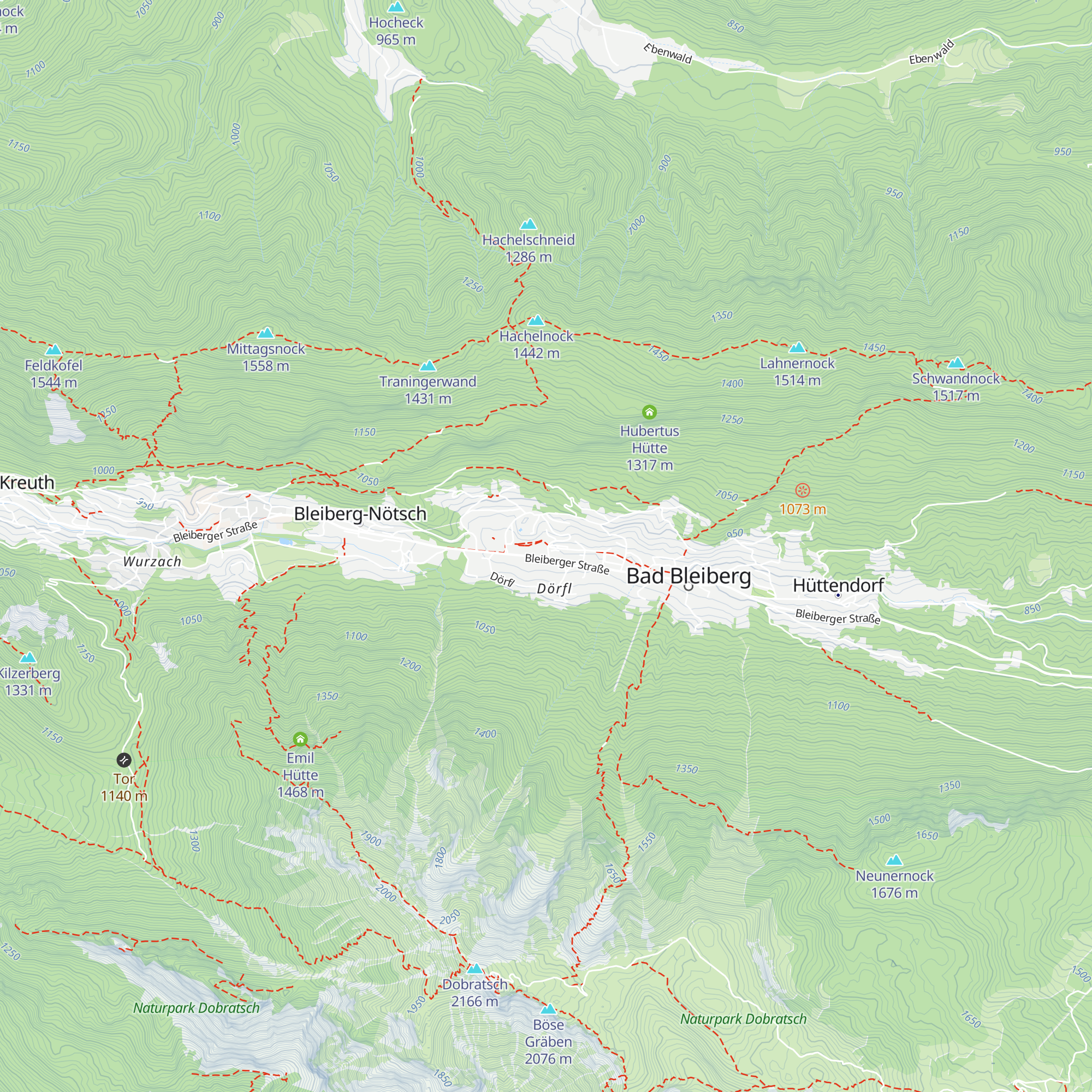 Tourismusinformation map