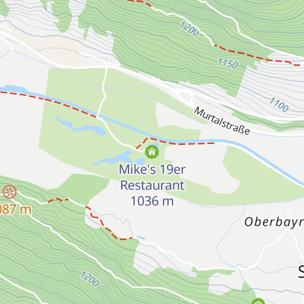 Map of Mike's 19er Restaurant