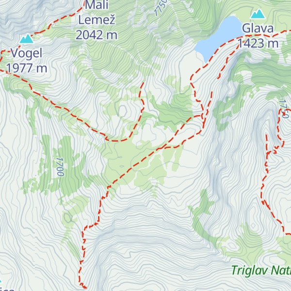 Map of Lovska koča na Polju
