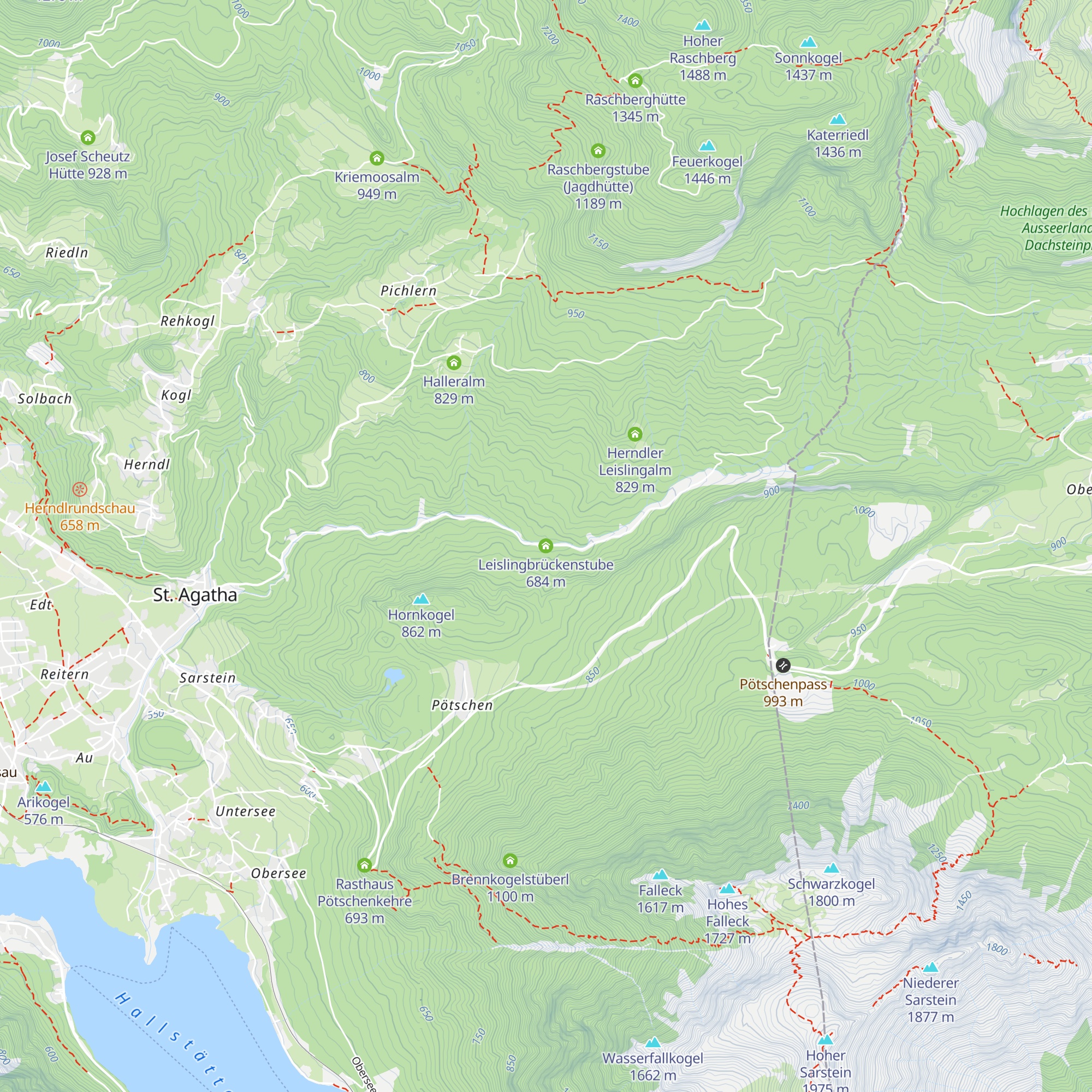 Leislingbrückenstube map