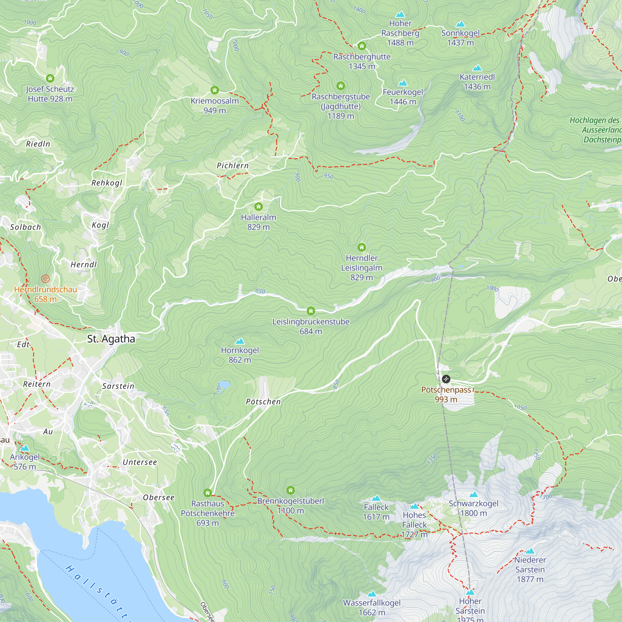 Leislingbrückenstube map