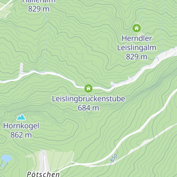 Map of Leislingbrückenstube
