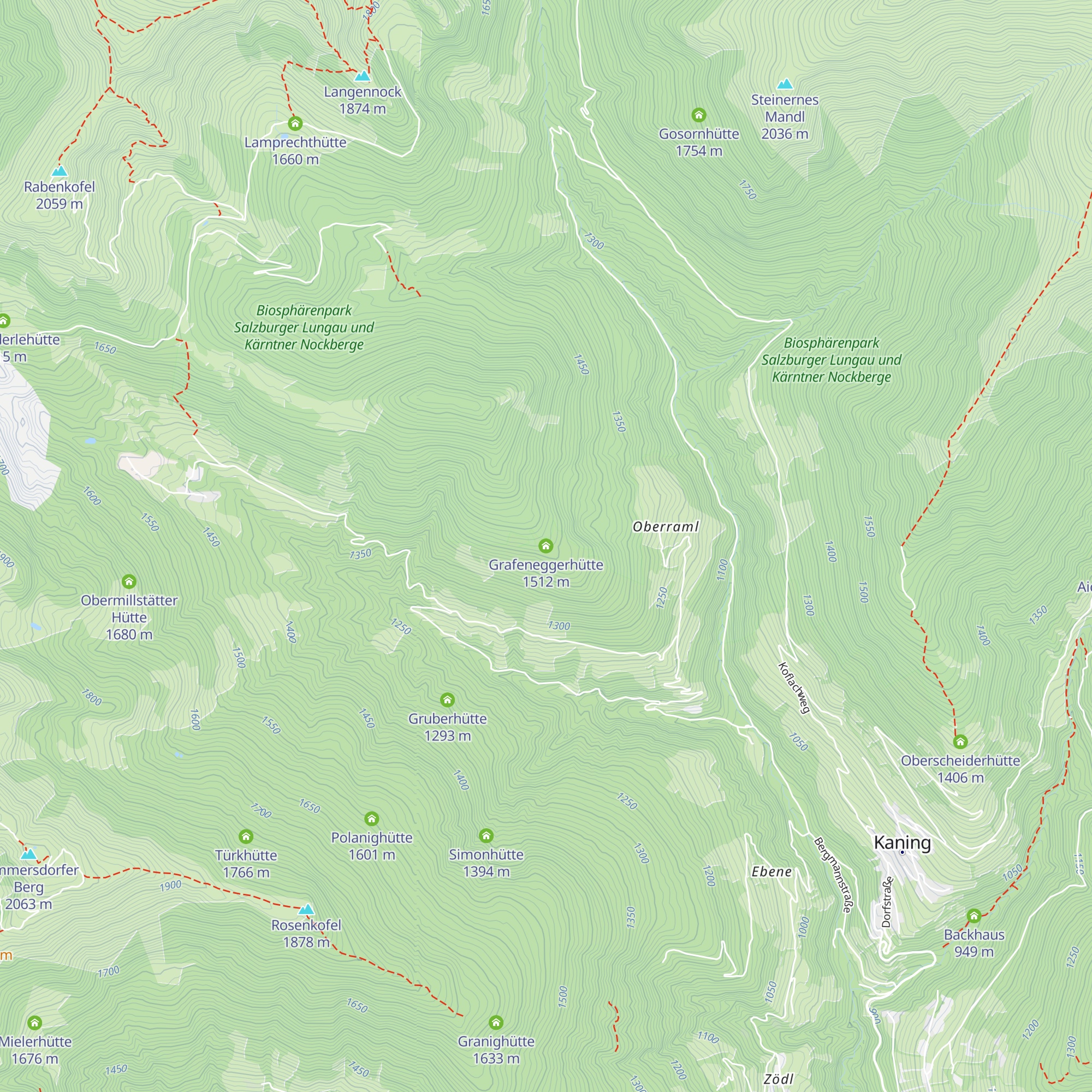 Grafeneggerhütte map